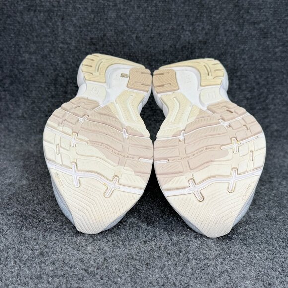Brooks Ghost 15 Running Shoe Womens Size 8.5 White Tan Athletic Training Sneaker - Picture 11 of 12